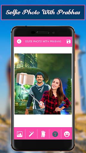 Selfiee Photo With Prabhas 2 تصوير الشاشة