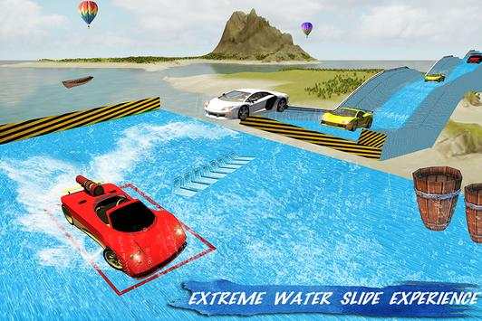 Water Slide Sports Cars Extreme Stunts screenshot 13