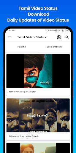 Tamil Video Status Download screenshot 1