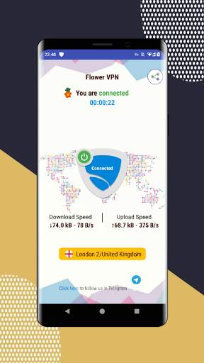 Flower VPN - Free screenshot 1