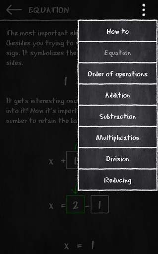 x=1: Learn to solve equations screenshot 6