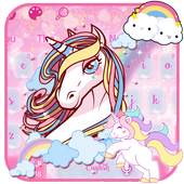 Cuteness Unicorn Keyboard Theme 10001003
