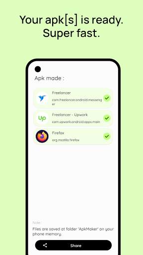 Apk Maker (Extract APK & share files offline) screenshot 3