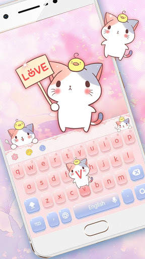 Pink pet keyboard screenshot 1