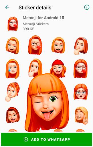 Stickers Memoji for Android WhatsApp WAStickerApps screenshot 7