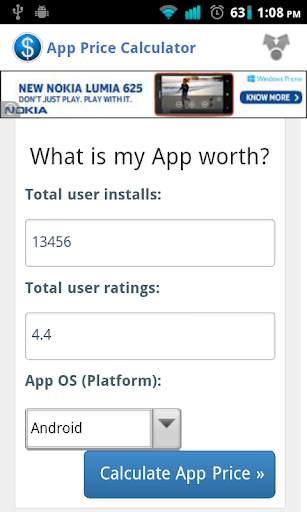 App Price Calculator screenshot 2