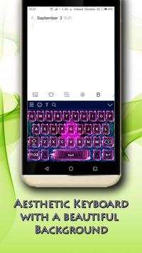 Keyboard Themes Aesthetic Pict And Funny emoticons screenshot 1