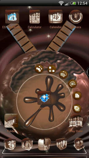 Next Launcher Chocolate Theme screenshot 2