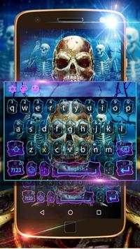 Colorful Skull Keyboard Them स्क्रीनशॉट 3