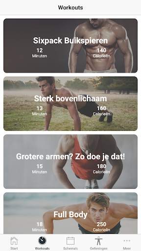 Workouts voor Mannen - Oefeningen voor thuis screenshot 6