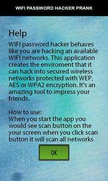 Wifi password hacker prank screenshot 1