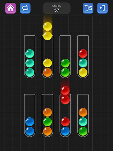 Sortir Bola, Game Puzzle Warna screenshot 10