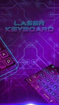 3D Laser Keyboard Yheme screenshot 2