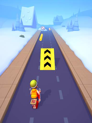Deliveryman: running bike race 3D screenshot 5