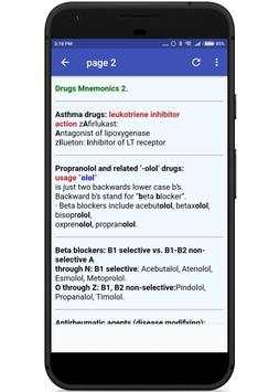 Top 100 Pharmacology Mnemonics 3 تصوير الشاشة