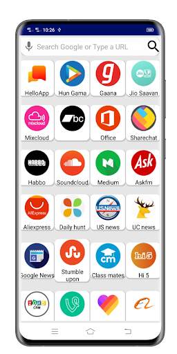 Fast: all social browser for U screenshot 1
