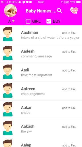 Baby Name Generator (Mom   Dad =Baby ) Suggestions screenshot 4