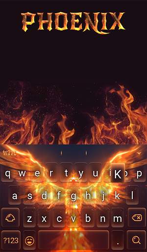 Phoenix Animated Keyboard   Live Wallpaper screenshot 2
