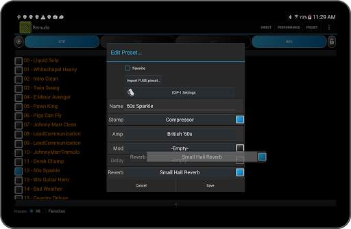Remuda Lite - USB Guitar Amplifier Control App screenshot 15