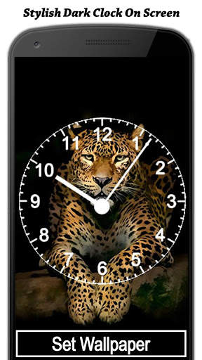 Dark Clock On Screen Live Wallpapers screenshot 2