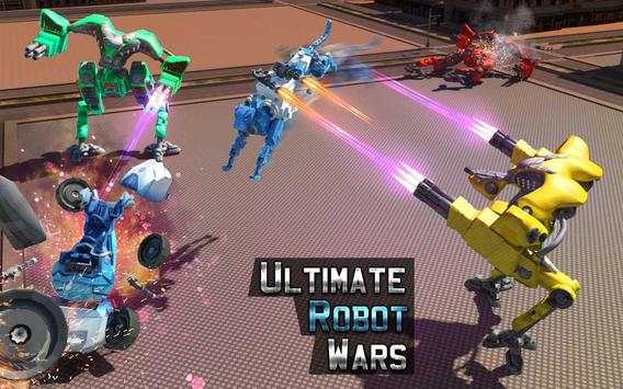 US Police Car Wild Panther Transform Robot Games screenshot 9