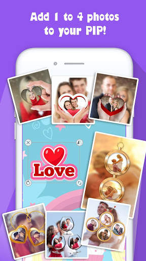 Love PIP maker: photo editor blur effect & selfie screenshot 4