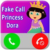 Fake Call Dora Princess icon