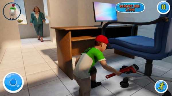 bonjour effrayant école professeur 3d screenshot 2