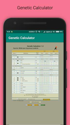 Genetic Calculator All Species screenshot 4