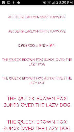 Color Fonts for FlipFont #3 screenshot 5