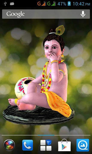 3D Little Krishna Live Wallpaper screenshot 8