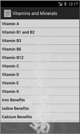 Vitamins and Minerals screenshot 2