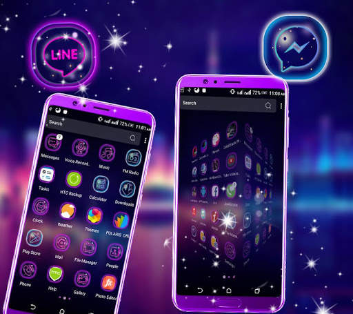 Neon City Launcher Theme screenshot 3