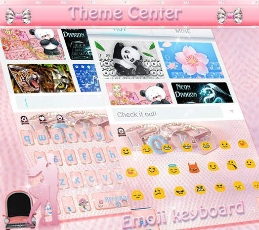 Rose Gold Love Keyboard Theme - diamond rose स्क्रीनशॉट 4