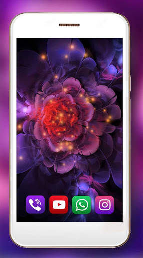 Neon Flowers Amazing Live Wallpaper screenshot 5