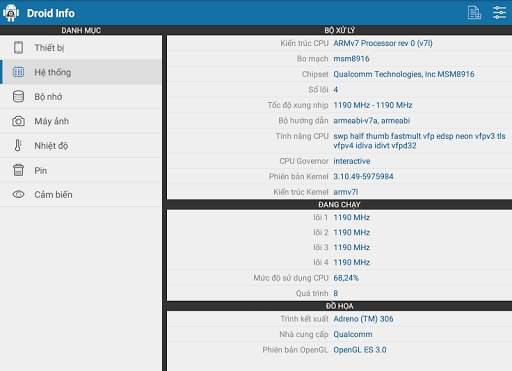 Droid Hardware Info screenshot 10