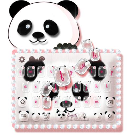 Cute Panda Keyboard Theme 10001002