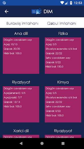 DİM İmtahan ballarının hesablanması screenshot 6