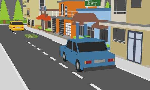 blocky cars taxi driver sim screenshot 2
