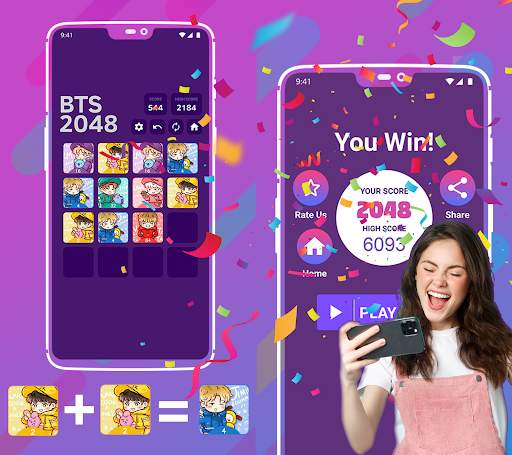 2048 BTS Game screenshot 9