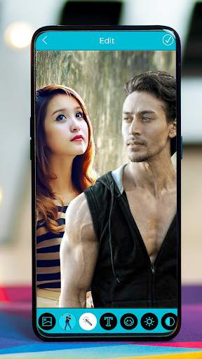 Selfie With Tiger Shroff - photo editor screenshot 1