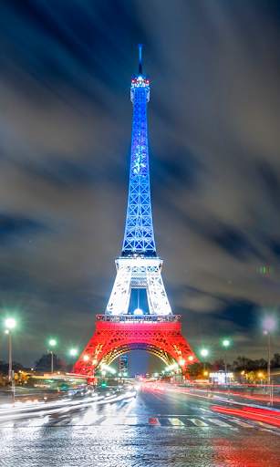 Paris Night Live Wallpaper (backgrounds & themes) screenshot 1