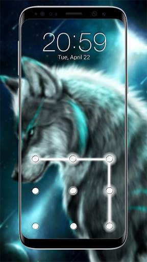 Wolf Pattern Lock Screen screenshot 4