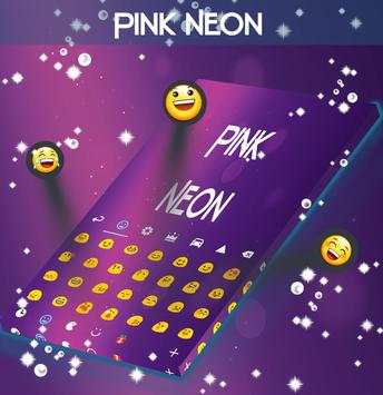 Pink Neon Keyboard GO screenshot 2
