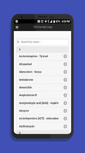 100 Essential drugs screenshot 1