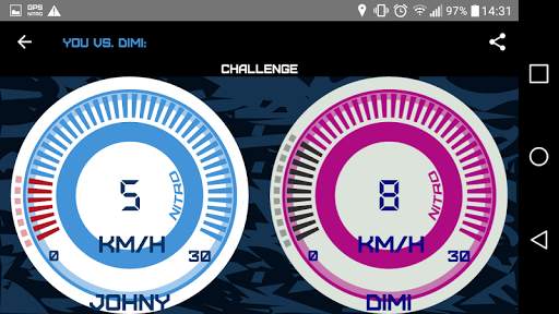GPS Speedy Nitro - Wear Windsurfer HUD screenshot 6