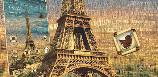 Vintage Eiffel Tower Launcher Theme screenshot 8