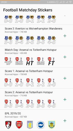 Football Matchday Stickers screenshot 2