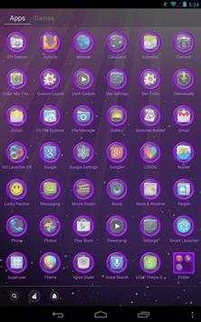 Violet Light GO Launcher Theme screenshot 2
