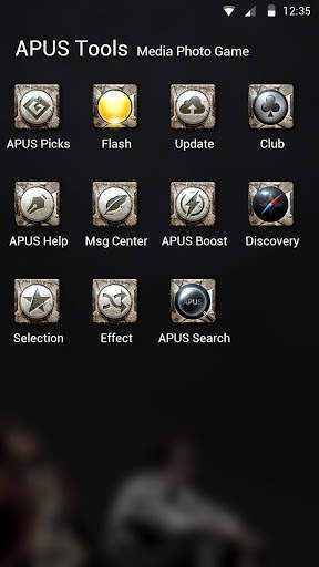 Cool Black Theme—APUS launcher free theme screenshot 3